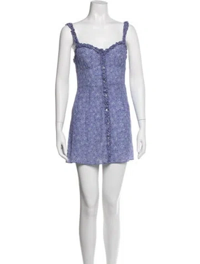 Pre-owned Réalisation Par Silk Mini Dress In Multi