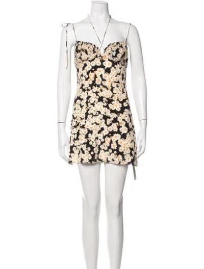 Pre-owned Réalisation Par Silk Mini Dress In Multicolor