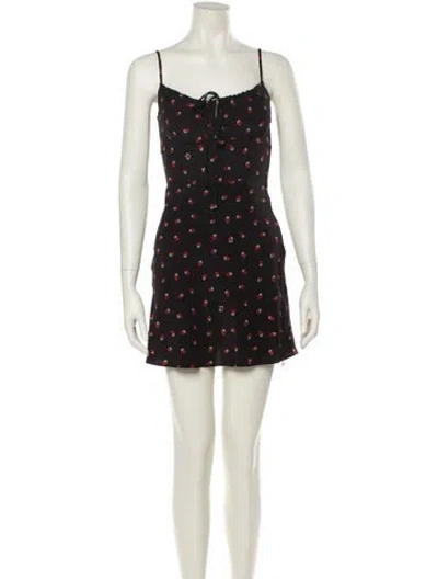 Pre-owned Réalisation Par Silk Mini Dress In Neutral