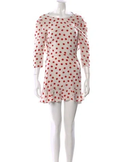 Pre-owned Réalisation Par Silk Mini Dress In Neutral