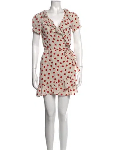 Pre-owned Réalisation Par Silk Mini Dress In Neutrals