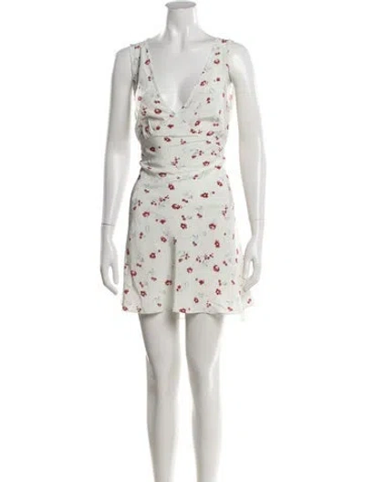 Pre-owned Réalisation Par Silk Mini Dress In Neutrals