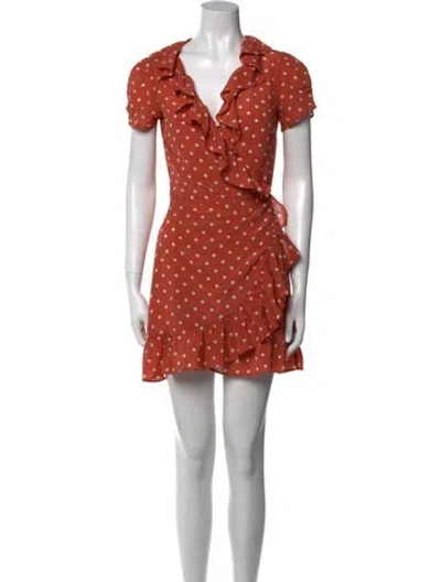 Pre-owned Réalisation Par Silk Mini Dress In Orange