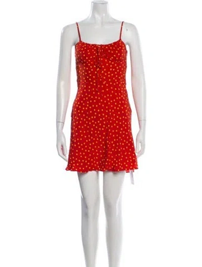 Pre-owned Réalisation Par Silk Mini Dress In Orange