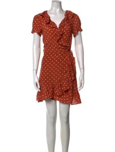 Pre-owned Réalisation Par Silk Mini Dress In Orange