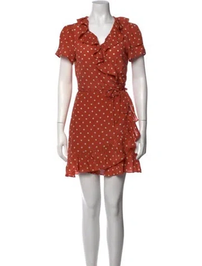 Pre-owned Réalisation Par Silk Mini Dress In Orange