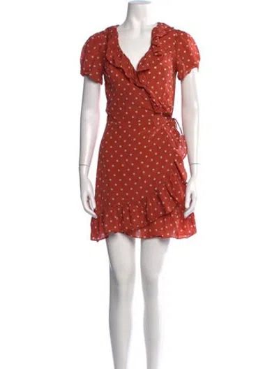Pre-owned Réalisation Par Silk Mini Dress In Orange