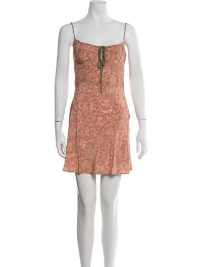 Pre-owned Réalisation Par Silk Mini Dress In Pink