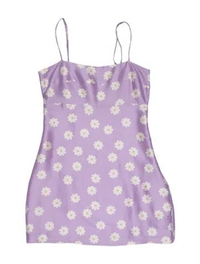 Pre-owned Réalisation Par Silk Mini Dress In Purple