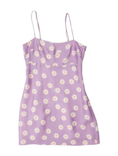 Pre-owned Réalisation Par Silk Mini Dress In Purple