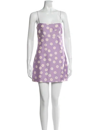 Pre-owned Réalisation Par Silk Mini Dress In Purple
