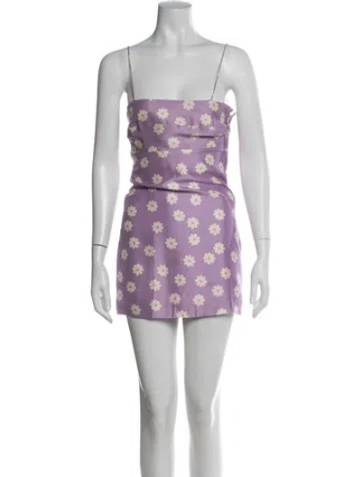 Pre-owned Réalisation Par Silk Mini Dress In Purple