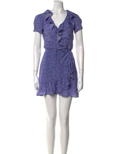 Pre-owned Réalisation Par Silk Mini Dress In Purple