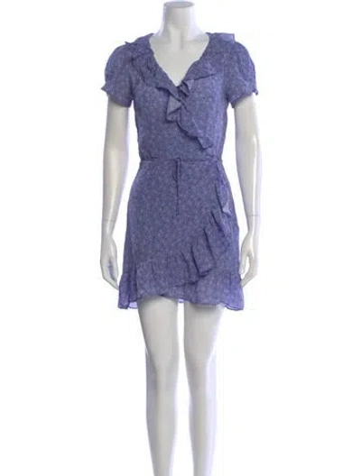 Pre-owned Réalisation Par Silk Mini Dress In Purple