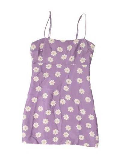 Pre-owned Réalisation Par Silk Mini Dress In Purple