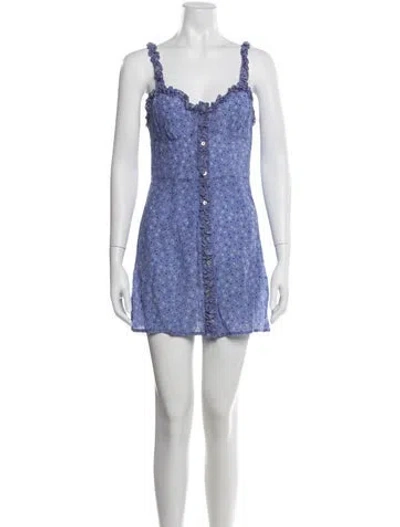 Pre-owned Réalisation Par Silk Mini Dress In Purple