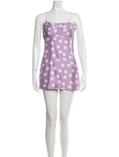 Pre-owned Réalisation Par Silk Mini Dress In Purple