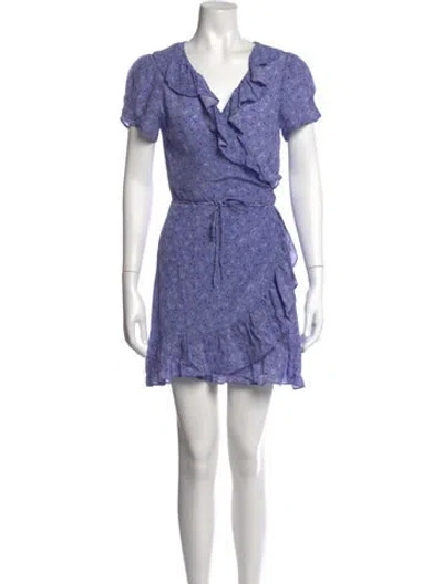 Pre-owned Réalisation Par Silk Mini Dress In Purple