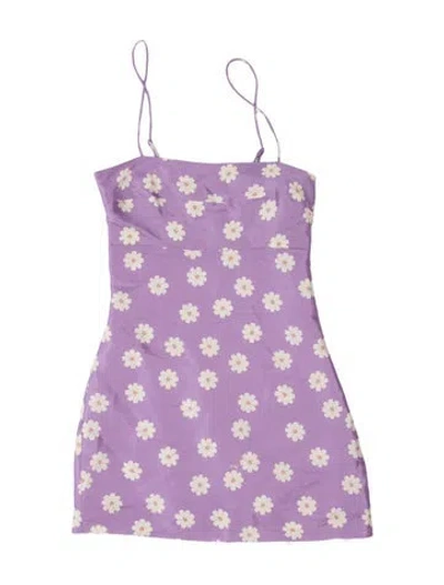 Pre-owned Réalisation Par Silk Mini Dress In Purple