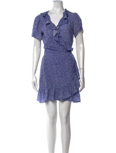 Pre-owned Réalisation Par Silk Mini Dress In Purple