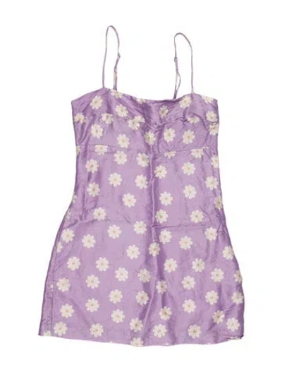 Pre-owned Réalisation Par Silk Mini Dress In Purple