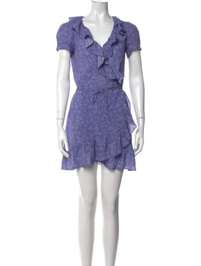 Pre-owned Réalisation Par Silk Mini Dress In Purple