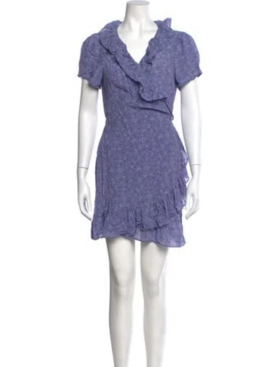Pre-owned Réalisation Par Silk Mini Dress In Purple