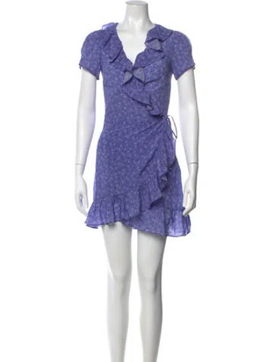 Pre-owned Réalisation Par Silk Mini Dress In Purple