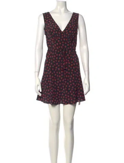 Pre-owned Réalisation Par Silk Mini Dress In Red