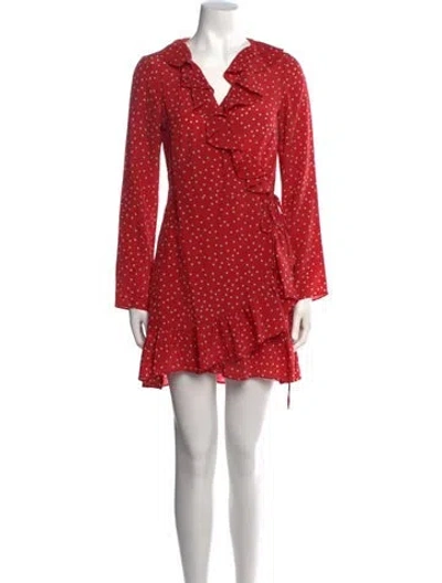 Pre-owned Réalisation Par Silk Mini Dress In Red