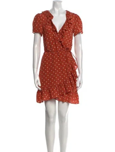 Pre-owned Réalisation Par Silk Mini Dress In Red