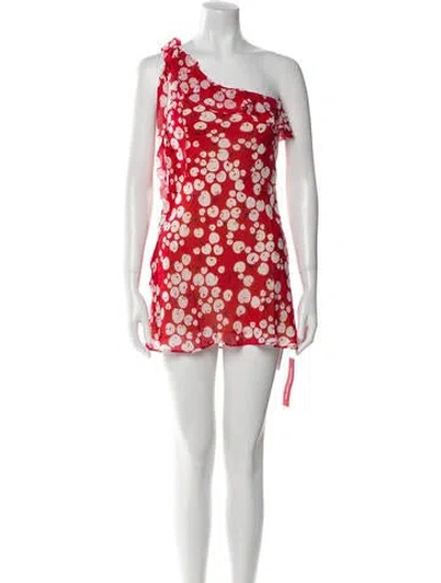 Pre-owned Réalisation Par Silk Mini Dress In Red