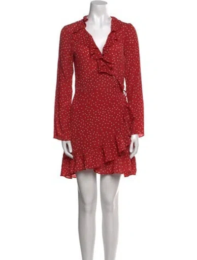 Pre-owned Réalisation Par Silk Mini Dress In Red