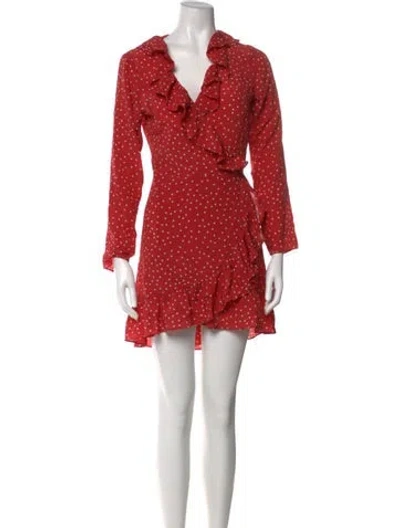 Pre-owned Réalisation Par Silk Mini Dress In Red