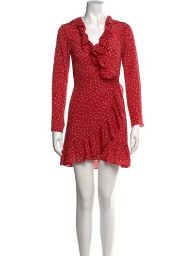 Pre-owned Réalisation Par Silk Mini Dress In Red