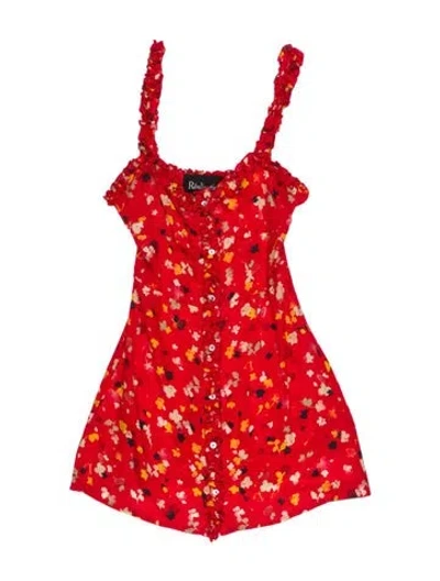 Pre-owned Réalisation Par Silk Mini Dress In Red