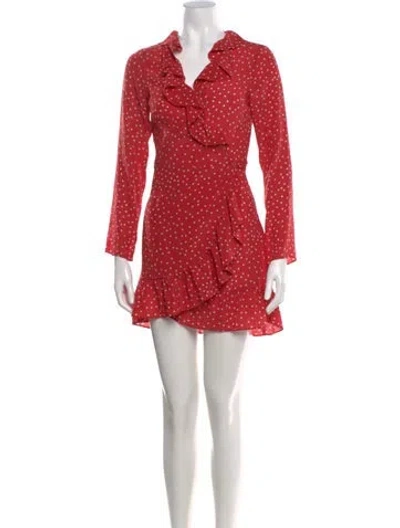 Pre-owned Réalisation Par Silk Mini Dress In Red
