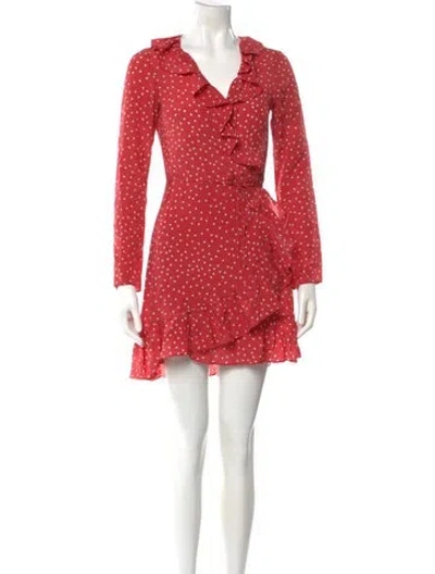 Pre-owned Réalisation Par Silk Mini Dress In Red