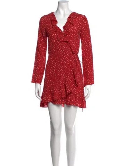 Pre-owned Réalisation Par Silk Mini Dress In Red