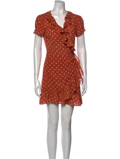 Pre-owned Réalisation Par Silk Mini Dress In Red