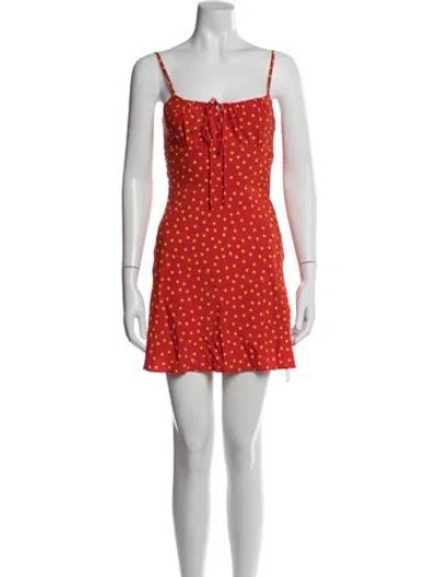 Pre-owned Réalisation Par Silk Mini Dress In Red