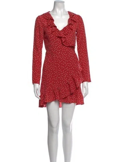 Pre-owned Réalisation Par Silk Mini Dress In Red