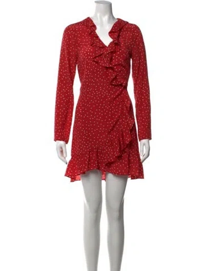 Pre-owned Réalisation Par Silk Mini Dress In Red