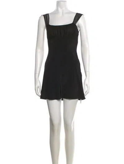 Pre-owned Réalisation Par Silk Mini Dress W/ Tags In Black