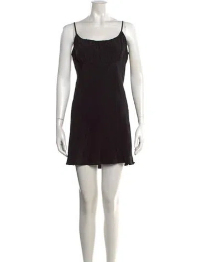 Pre-owned Réalisation Par Silk Mini Dress W/ Tags In Black