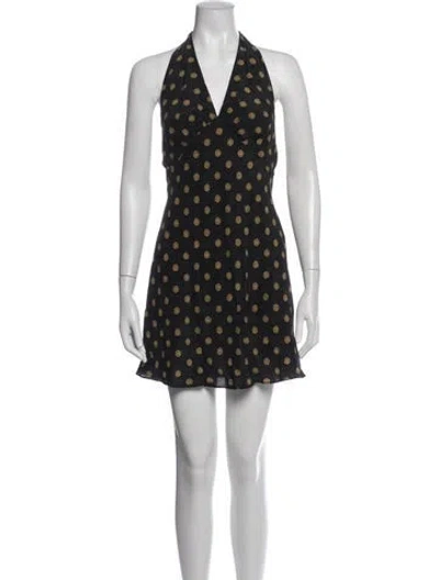 Pre-owned Réalisation Par Silk Mini Dress W/ Tags In Black