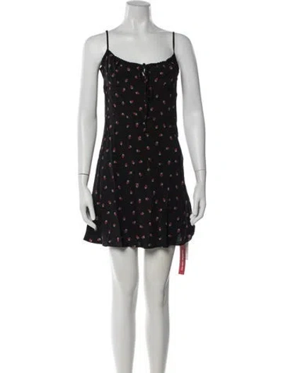 Pre-owned Réalisation Par Silk Mini Dress W/ Tags In Black