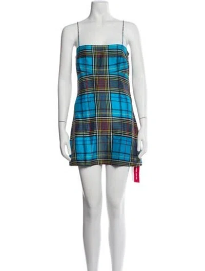 Pre-owned Réalisation Par Silk Mini Dress W/ Tags In Blue