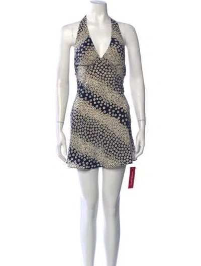 Pre-owned Réalisation Par Silk Mini Dress W/ Tags In Blue