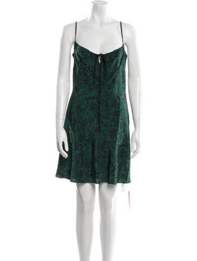 Pre-owned Réalisation Par Silk Mini Dress W/ Tags In Green